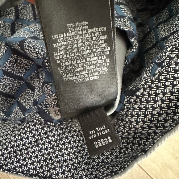 New Ted Baker London Light Gray Premium Selvedge Chino Shorts 40R - Picture 14 of 16